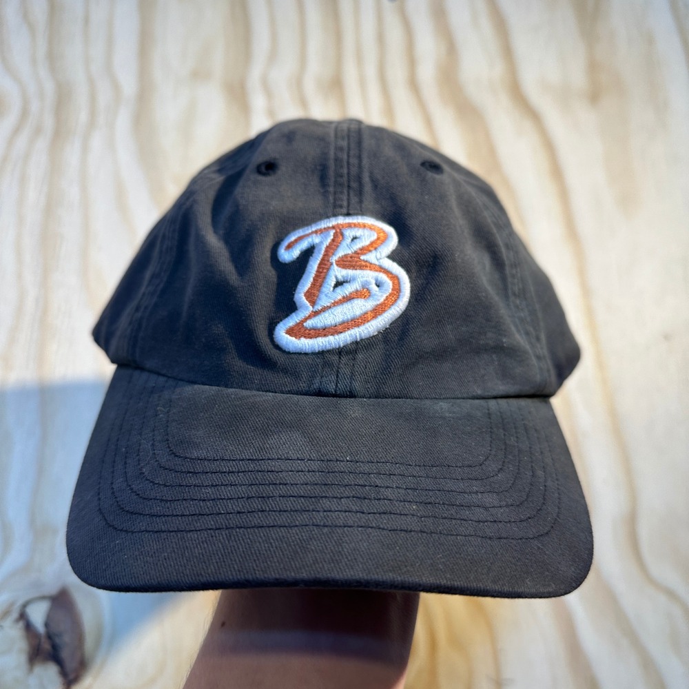 Richardson 380 Koopa King Embroidered B Logo Black Strapback Dad Hat OSFM